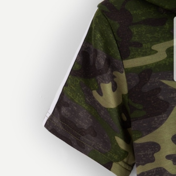 CROP TOP HOODIE DRAW STRONG TOP - Picture 4 of 4